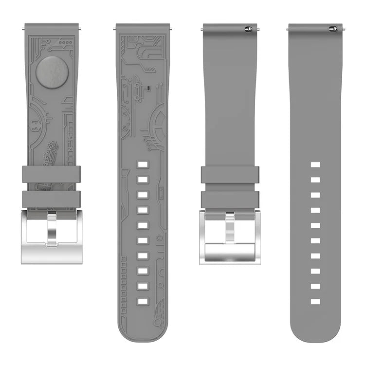For Samsung Galaxy Watch3 45mm / Huawei Watch 4 / Garmin Venu 3 Universal 22mm Watch Band Silicone Watch Strap