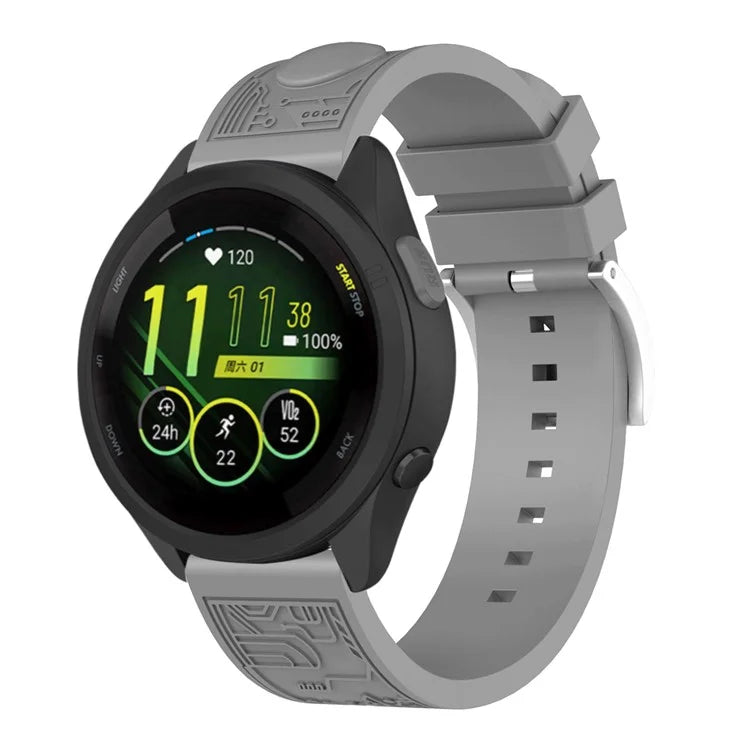 For Samsung Galaxy Watch3 45mm / Huawei Watch 4 / Garmin Venu 3 Universal 22mm Watch Band Silicone Watch Strap