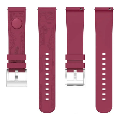 For Samsung Galaxy Watch3 45mm / Huawei Watch 4 / Garmin Venu 3 Universal 22mm Watch Band Silicone Watch Strap