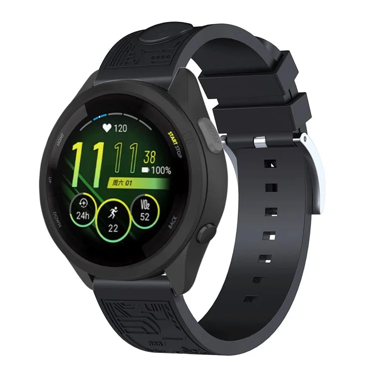 For Samsung Galaxy Watch6 44mm / Huawei Watch GT 3 42mm / Garmin vivoactive 5 Universal 20mm Soft Silicone Watch Band