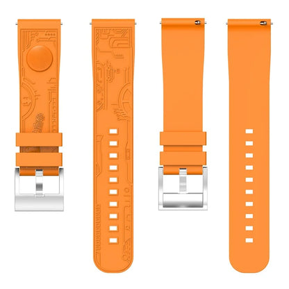 For Samsung Galaxy Watch6 44mm / Huawei Watch GT 3 42mm / Garmin vivoactive 5 Universal 20mm Soft Silicone Watch Band