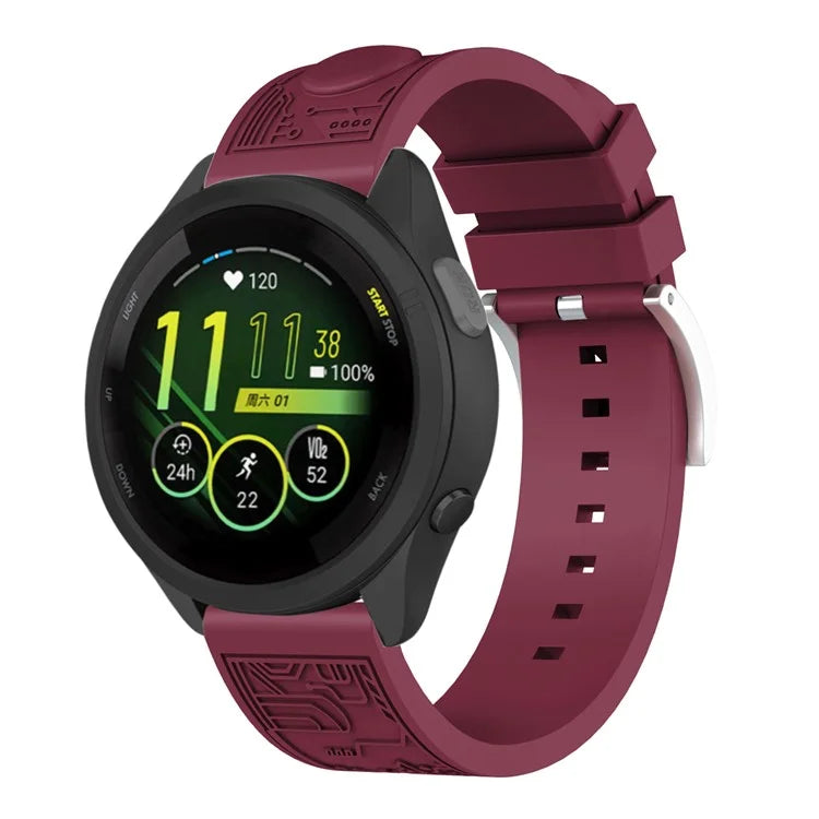 For Samsung Galaxy Watch6 44mm / Huawei Watch GT 3 42mm / Garmin vivoactive 5 Universal 20mm Soft Silicone Watch Band