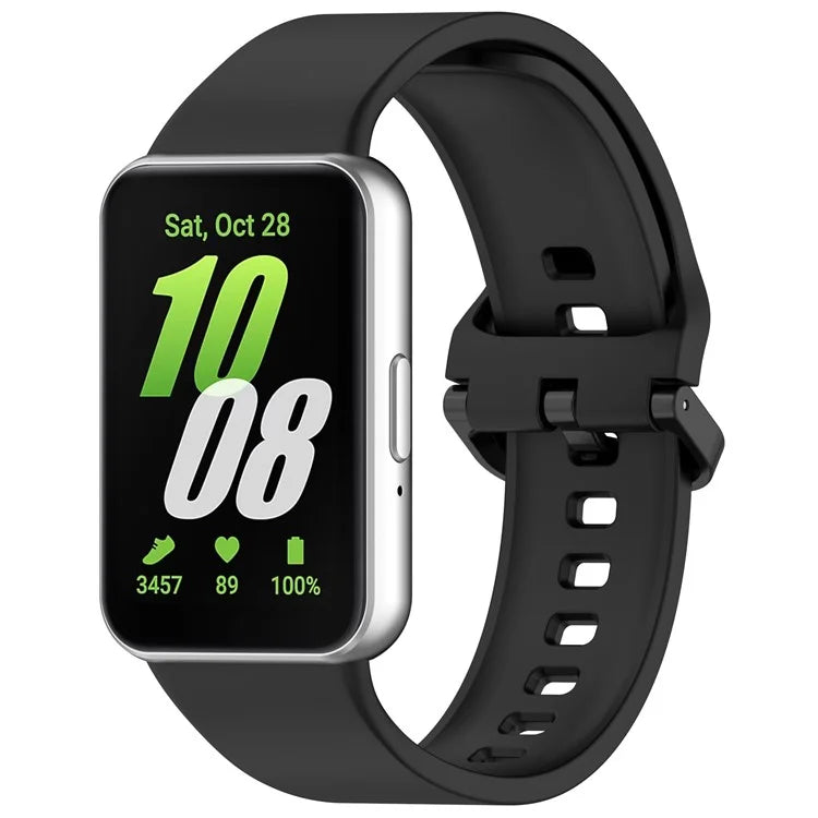 For Samsung Galaxy Fit3 Flexible Watch Strap Silicone Band Wrist Bracelet