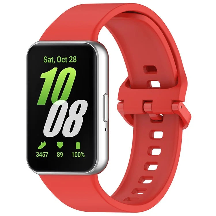 For Samsung Galaxy Fit3 Flexible Watch Strap Silicone Band Wrist Bracelet