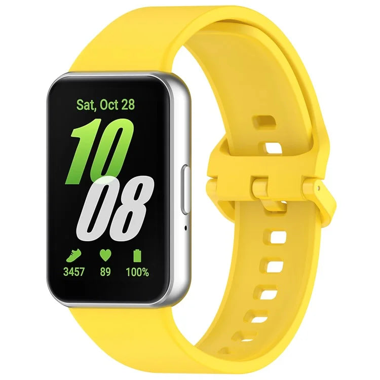 For Samsung Galaxy Fit3 Flexible Watch Strap Silicone Band Wrist Bracelet