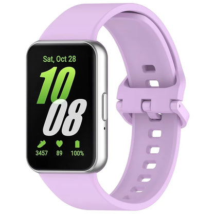 For Samsung Galaxy Fit3 Flexible Watch Strap Silicone Band Wrist Bracelet