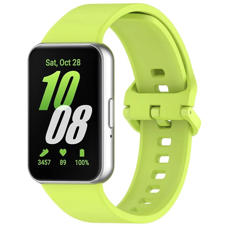 For Samsung Galaxy Fit3 Flexible Watch Strap Silicone Band Wrist Bracelet