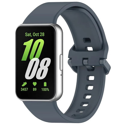 For Samsung Galaxy Fit3 Flexible Watch Strap Silicone Band Wrist Bracelet
