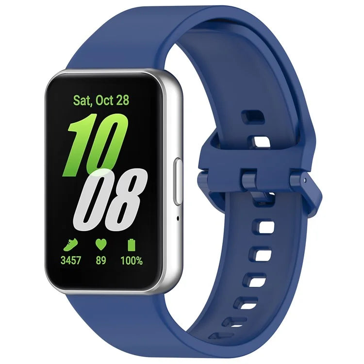 For Samsung Galaxy Fit3 Flexible Watch Strap Silicone Band Wrist Bracelet