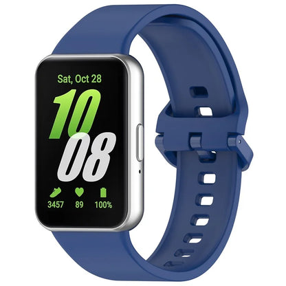 For Samsung Galaxy Fit3 Flexible Watch Strap Silicone Band Wrist Bracelet