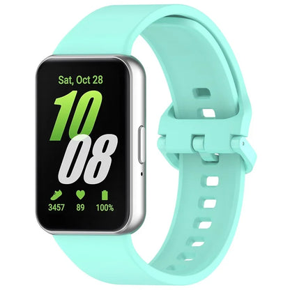 For Samsung Galaxy Fit3 Flexible Watch Strap Silicone Band Wrist Bracelet