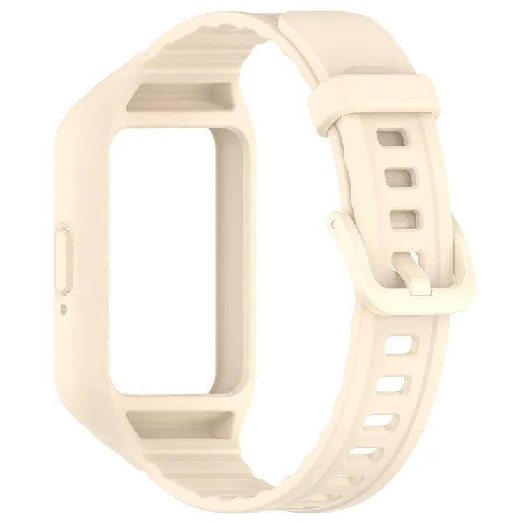 For Samsung Galaxy Fit3 Integrated Silicone Strap with Watch Case Replacement Wrist Band
