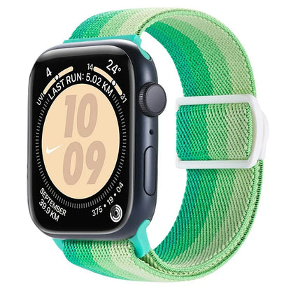 For Apple Watch Series 9 8 7 41mm / 6 5 4 SE (2022) SE (2023) SE 40mm / 3 2 1 38mm Watch Band Elastic Nylon Strap