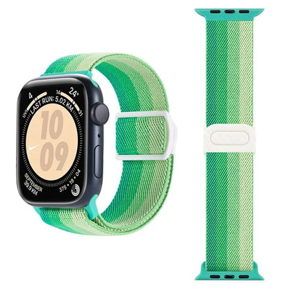For Apple Watch Series 9 8 7 41mm / 6 5 4 SE (2022) SE (2023) SE 40mm / 3 2 1 38mm Watch Band Elastic Nylon Strap