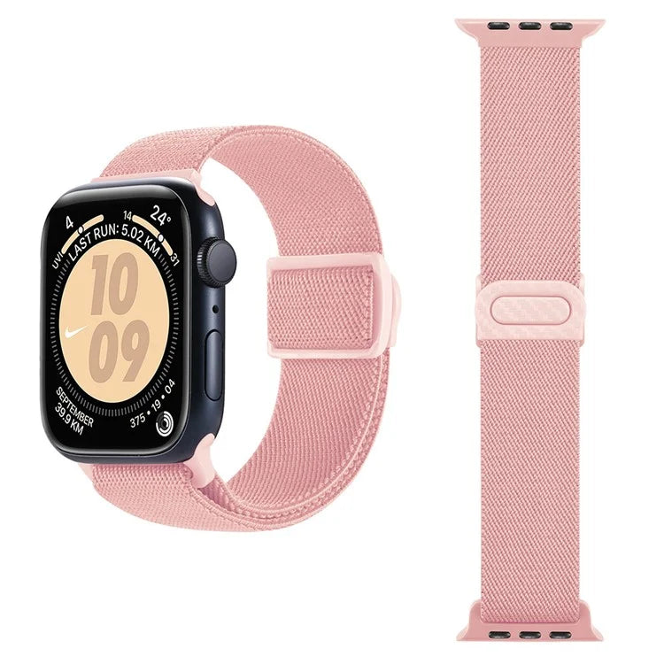 For Apple Watch Series 9 8 7 41mm / 6 5 4 SE (2022) SE (2023) SE 40mm / 3 2 1 38mm Watch Band Elastic Nylon Strap
