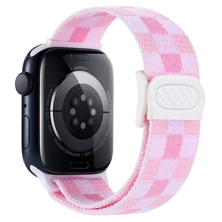 For Apple Watch Series 9 8 7 41mm / 6 5 4 SE (2022) SE (2023) SE 40mm / 3 2 1 38mm Watch Band Elastic Nylon Strap