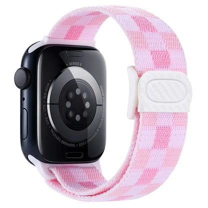 For Apple Watch Series 9 8 7 41mm / 6 5 4 SE (2022) SE (2023) SE 40mm / 3 2 1 38mm Watch Band Elastic Nylon Strap