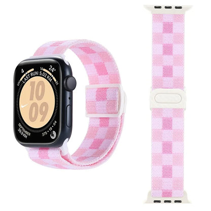 For Apple Watch Series 9 8 7 41mm / 6 5 4 SE (2022) SE (2023) SE 40mm / 3 2 1 38mm Watch Band Elastic Nylon Strap