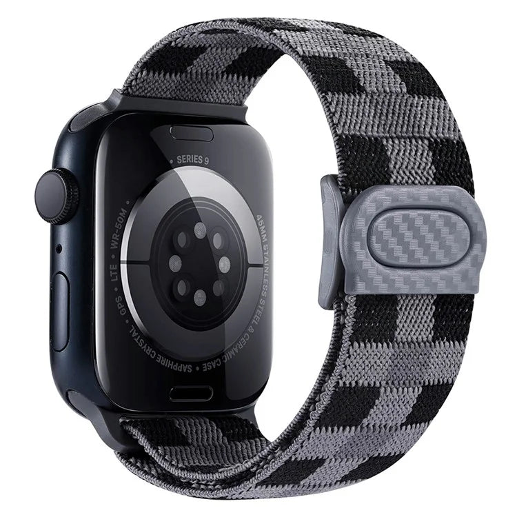 For Apple Watch Series 9 8 7 41mm / 6 5 4 SE (2022) SE (2023) SE 40mm / 3 2 1 38mm Watch Band Elastic Nylon Strap