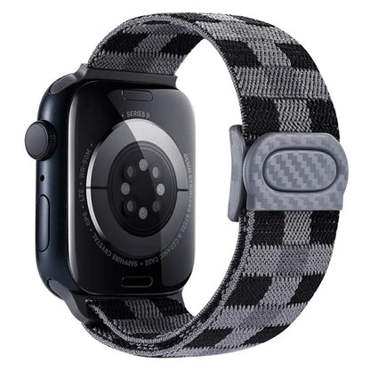 For Apple Watch Series 9 8 7 41mm / 6 5 4 SE (2022) SE (2023) SE 40mm / 3 2 1 38mm Watch Band Elastic Nylon Strap