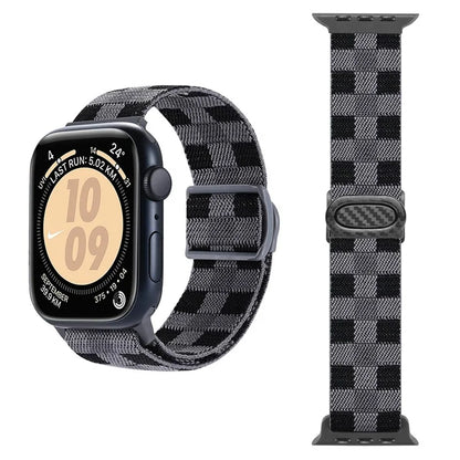 For Apple Watch Series 9 8 7 41mm / 6 5 4 SE (2022) SE (2023) SE 40mm / 3 2 1 38mm Watch Band Elastic Nylon Strap