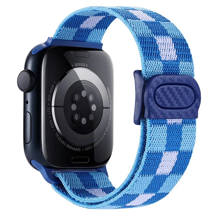 For Apple Watch Series 9 8 7 41mm / 6 5 4 SE (2022) SE (2023) SE 40mm / 3 2 1 38mm Watch Band Elastic Nylon Strap