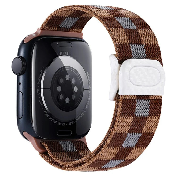 For Apple Watch Series 9 8 7 41mm / 6 5 4 SE (2022) SE (2023) SE 40mm / 3 2 1 38mm Watch Band Elastic Nylon Strap
