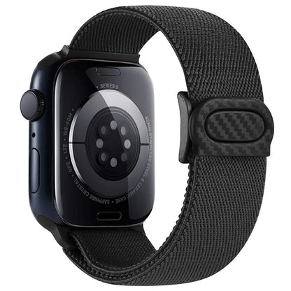 For Apple Watch Series 9 8 7 41mm / 6 5 4 SE (2022) SE (2023) SE 40mm / 3 2 1 38mm Watch Band Elastic Nylon Strap