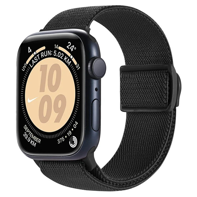 For Apple Watch Series 9 8 7 41mm / 6 5 4 SE (2022) SE (2023) SE 40mm / 3 2 1 38mm Watch Band Elastic Nylon Strap