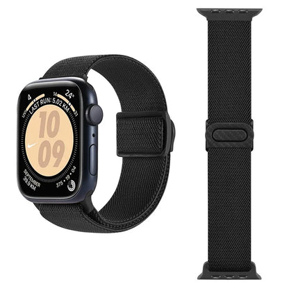 For Apple Watch Series 9 8 7 41mm / 6 5 4 SE (2022) SE (2023) SE 40mm / 3 2 1 38mm Watch Band Elastic Nylon Strap