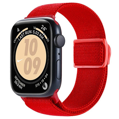For Apple Watch Series 9 8 7 41mm / 6 5 4 SE (2022) SE (2023) SE 40mm / 3 2 1 38mm Watch Band Elastic Nylon Strap