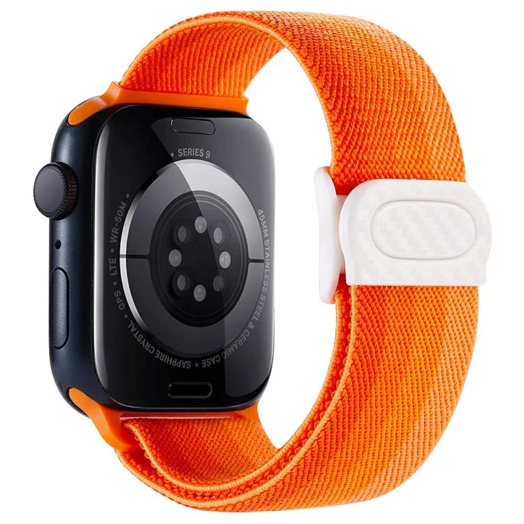 For Apple Watch Series 9 8 7 41mm / 6 5 4 SE (2022) SE (2023) SE 40mm / 3 2 1 38mm Watch Band Elastic Nylon Strap
