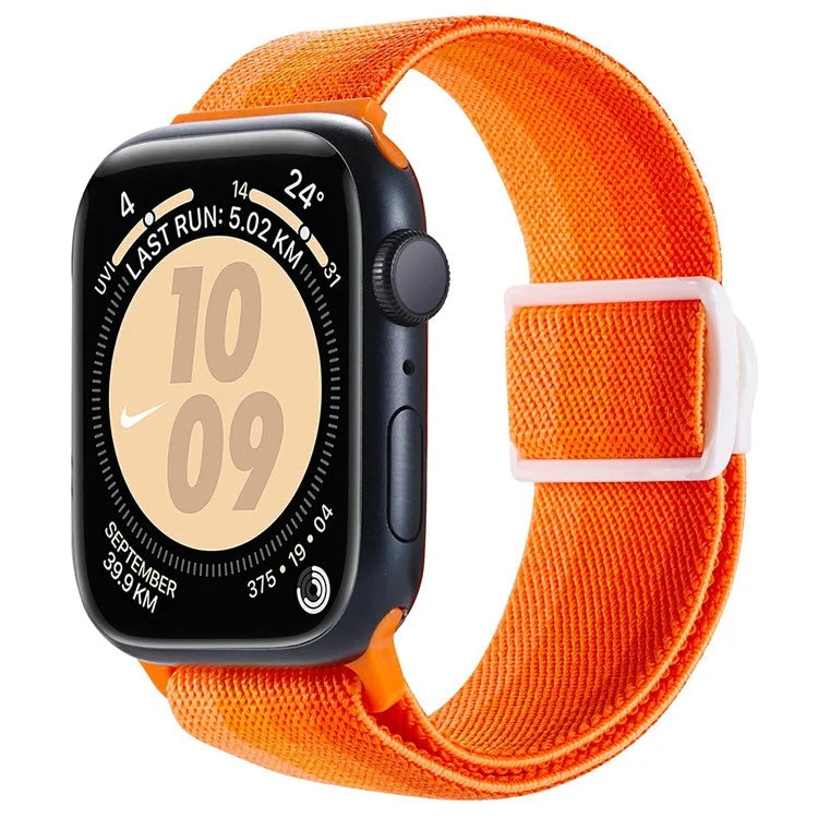 For Apple Watch Series 9 8 7 41mm / 6 5 4 SE (2022) SE (2023) SE 40mm / 3 2 1 38mm Watch Band Elastic Nylon Strap