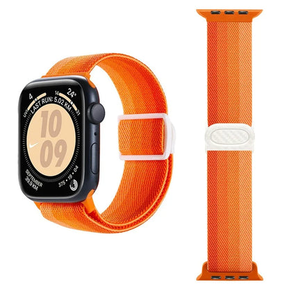 For Apple Watch Series 9 8 7 41mm / 6 5 4 SE (2022) SE (2023) SE 40mm / 3 2 1 38mm Watch Band Elastic Nylon Strap