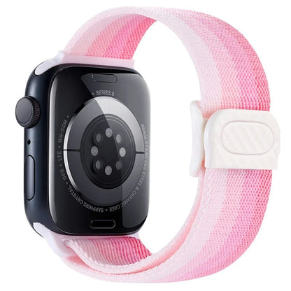 For Apple Watch Series 9 8 7 41mm / 6 5 4 SE (2022) SE (2023) SE 40mm / 3 2 1 38mm Watch Band Elastic Nylon Strap