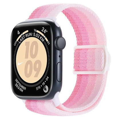 For Apple Watch Series 9 8 7 41mm / 6 5 4 SE (2022) SE (2023) SE 40mm / 3 2 1 38mm Watch Band Elastic Nylon Strap