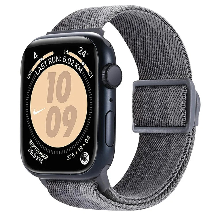 For Apple Watch Series 9 8 7 41mm / 6 5 4 SE (2022) SE (2023) SE 40mm / 3 2 1 38mm Watch Band Elastic Nylon Strap