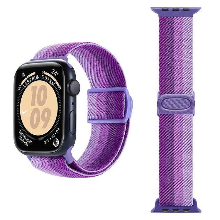 For Apple Watch Series 9 8 7 41mm / 6 5 4 SE (2022) SE (2023) SE 40mm / 3 2 1 38mm Watch Band Elastic Nylon Strap