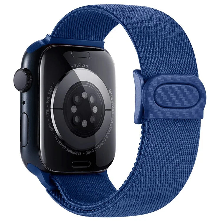 For Apple Watch Series 9 8 7 41mm / 6 5 4 SE (2022) SE (2023) SE 40mm / 3 2 1 38mm Watch Band Elastic Nylon Strap