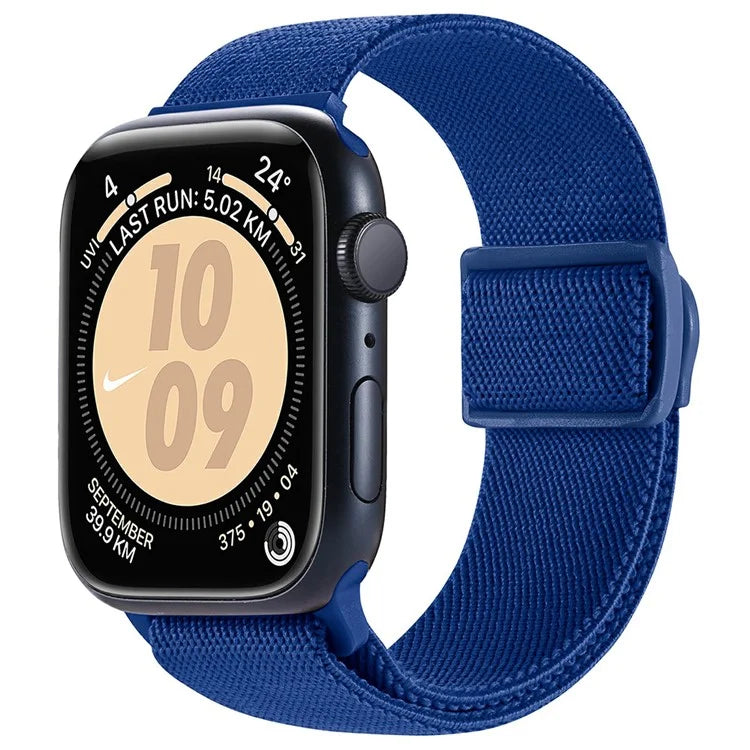 For Apple Watch Series 9 8 7 41mm / 6 5 4 SE (2022) SE (2023) SE 40mm / 3 2 1 38mm Watch Band Elastic Nylon Strap