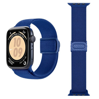 For Apple Watch Series 9 8 7 41mm / 6 5 4 SE (2022) SE (2023) SE 40mm / 3 2 1 38mm Watch Band Elastic Nylon Strap