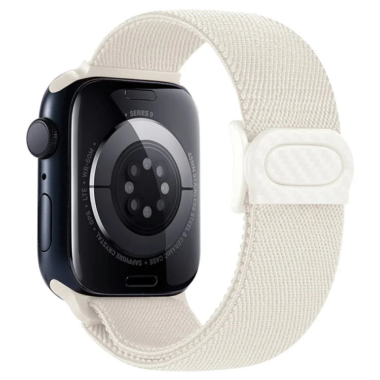 For Apple Watch Series 9 8 7 41mm / 6 5 4 SE (2022) SE (2023) SE 40mm / 3 2 1 38mm Watch Band Elastic Nylon Strap