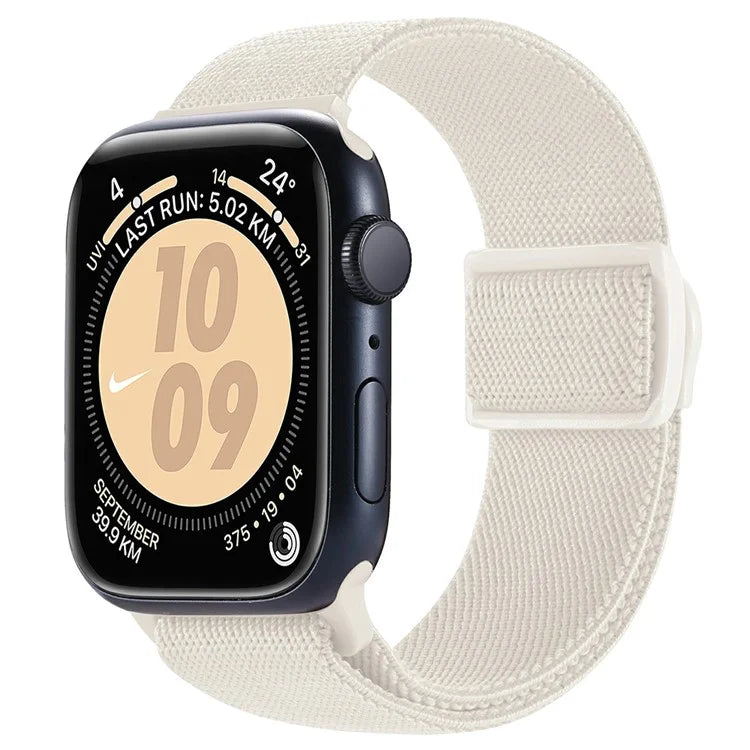 For Apple Watch Series 9 8 7 41mm / 6 5 4 SE (2022) SE (2023) SE 40mm / 3 2 1 38mm Watch Band Elastic Nylon Strap