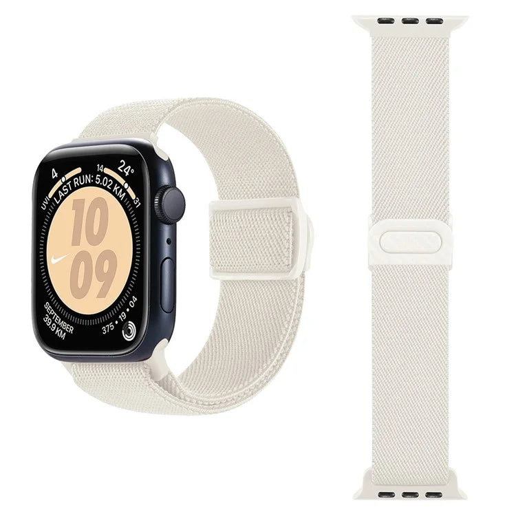 For Apple Watch Series 9 8 7 41mm / 6 5 4 SE (2022) SE (2023) SE 40mm / 3 2 1 38mm Watch Band Elastic Nylon Strap