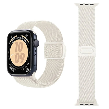 For Apple Watch Series 9 8 7 41mm / 6 5 4 SE (2022) SE (2023) SE 40mm / 3 2 1 38mm Watch Band Elastic Nylon Strap