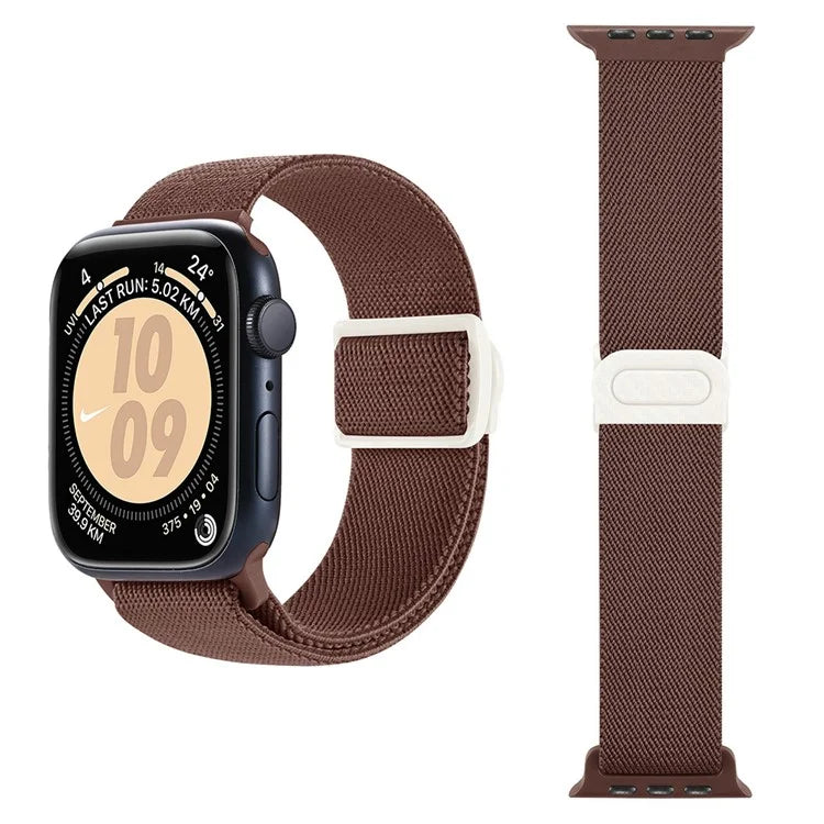 For Apple Watch Series 9 8 7 41mm / 6 5 4 SE (2022) SE (2023) SE 40mm / 3 2 1 38mm Watch Band Elastic Nylon Strap