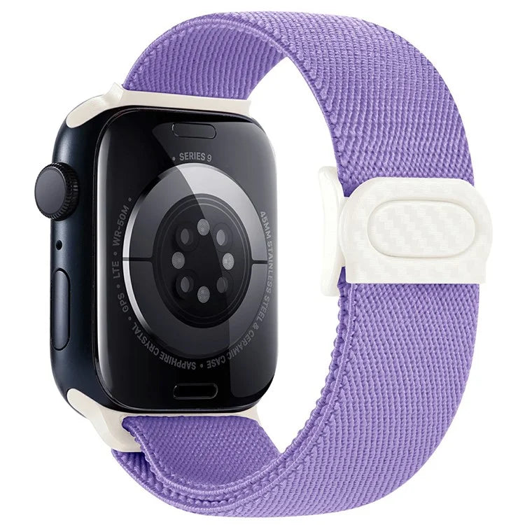 For Apple Watch Series 9 8 7 41mm / 6 5 4 SE (2022) SE (2023) SE 40mm / 3 2 1 38mm Watch Band Elastic Nylon Strap