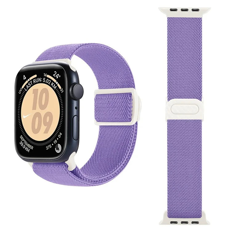 For Apple Watch Series 9 8 7 41mm / 6 5 4 SE (2022) SE (2023) SE 40mm / 3 2 1 38mm Watch Band Elastic Nylon Strap