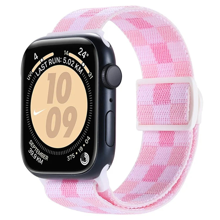 For Apple Watch Ultra 2 Ultra 49mm / Series 9 8 7 45mm / 6 5 4 SE (2022) SE (2023) SE 44mm / 3 2 1 42mm Nylon Watch Strap
