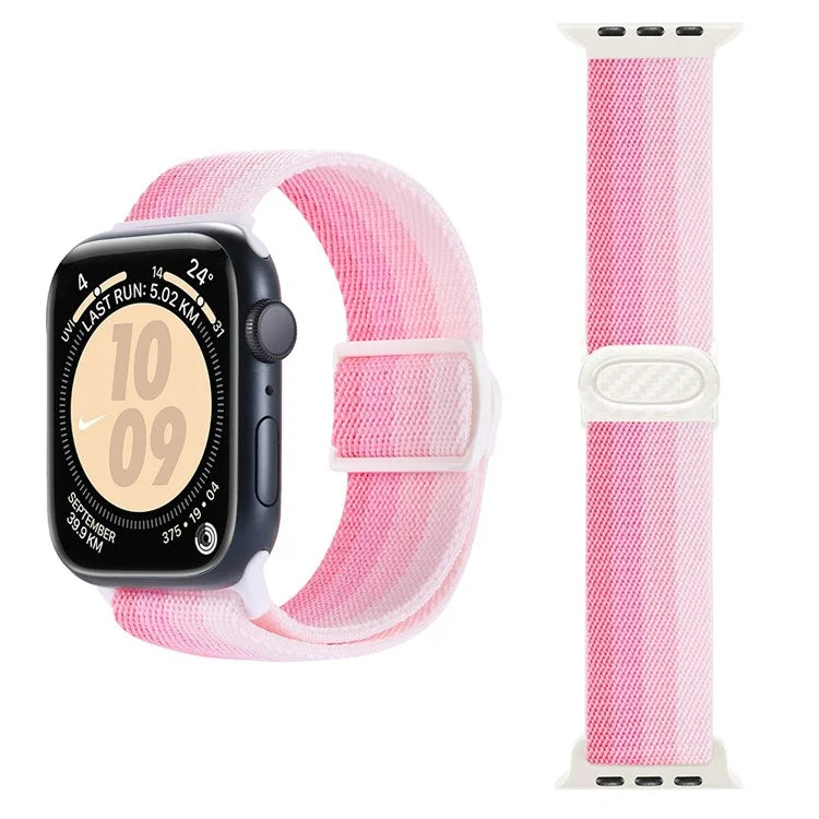 For Apple Watch Ultra 2 Ultra 49mm / Series 9 8 7 45mm / 6 5 4 SE (2022) SE (2023) SE 44mm / 3 2 1 42mm Nylon Watch Strap